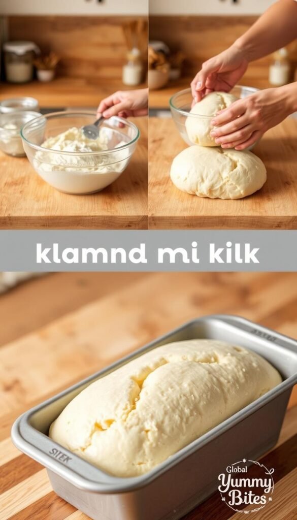 almond milk bread preparation steps